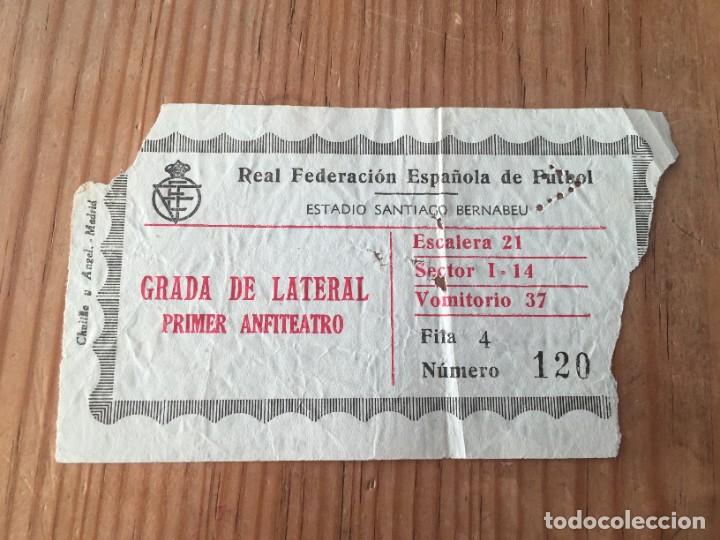 Coleccionismo deportivo: R13127 ENTRADA TICKET FUTBOL COPA LATINA SAINT ETIENNE 0-1 BENFICA REAL MADRID 5-1 MILAN (20-6-1957)