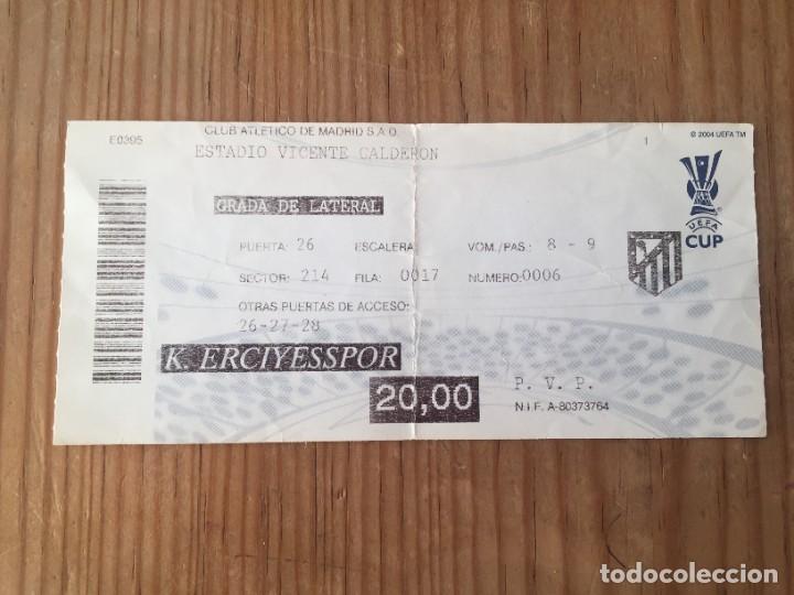 Coleccionismo deportivo: R13234 ENTRADA TICKET FUTBOL ATLETICO MADRID ERCIYESSPOR UEFA EUROPA LEAGUE 2007 2008