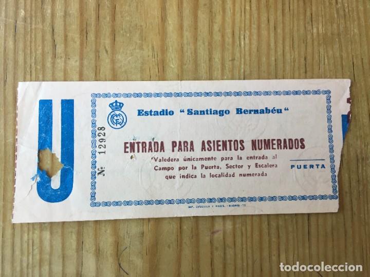 Sammelleidenschaft Sport: R13355 ENTRADA TICKET HOMENAJE GENTO REAL MADRID OS BELENENSES (14-12-1972) 25 A&Ntilde;OS INAUGURACION