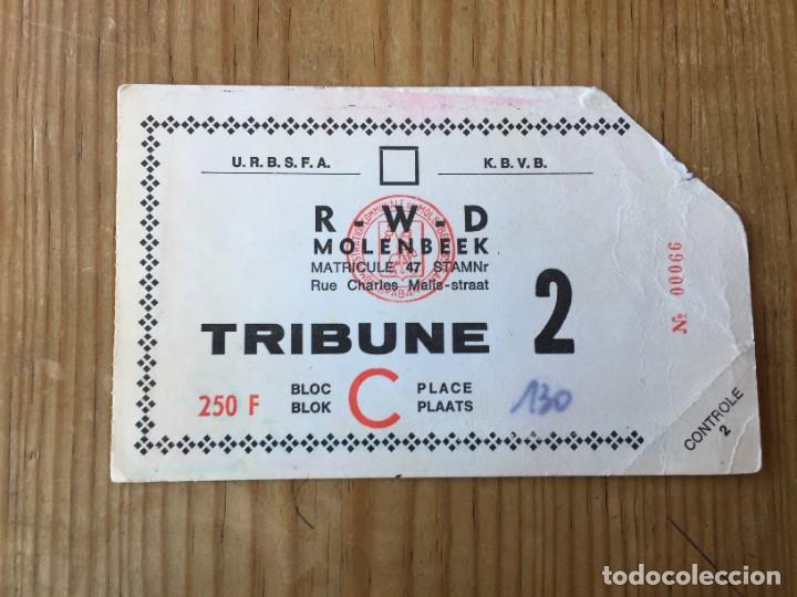 Coleccionismo deportivo: R13440 ENTRADA TICKET FUTBOL RWD MOLENBEEK ESPA&Ntilde;OL ESPANYOL COPA UEFA 1973 1974