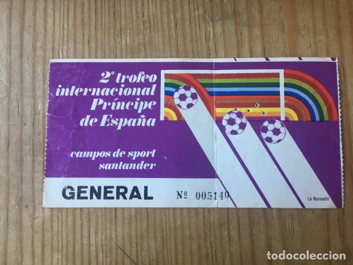 Coleccionismo deportivo: R13818 ENTRADA II TROFEO PRINCIPE DE ESPA&Ntilde;A (14-8-1972)PE&Ntilde;AROL Sloboda Tuzla SANTANDER REAL SOCIEDAD