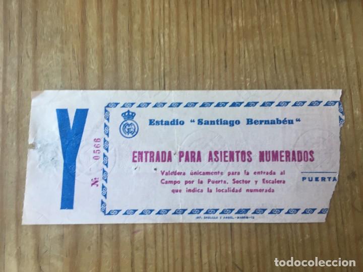 Coleccionismo deportivo: R13831 ENTRADA TICKET FUTBOL REAL MADRID PSV EINDHOVEN COPA EUFA 1971 1972