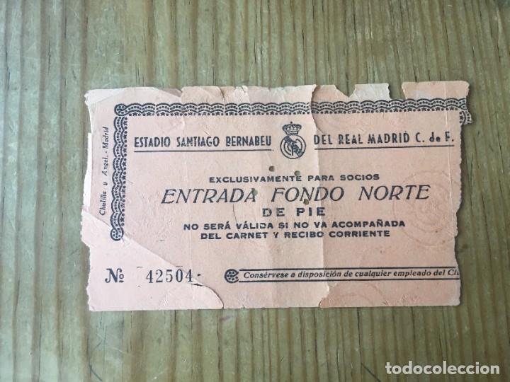 Coleccionismo deportivo: R13834 ENTRADA TICKET FUTBOL REAL MADRID 3-1 BARCELONA COPA EUROPA 1959 1960 (21 ABRIL 1960)