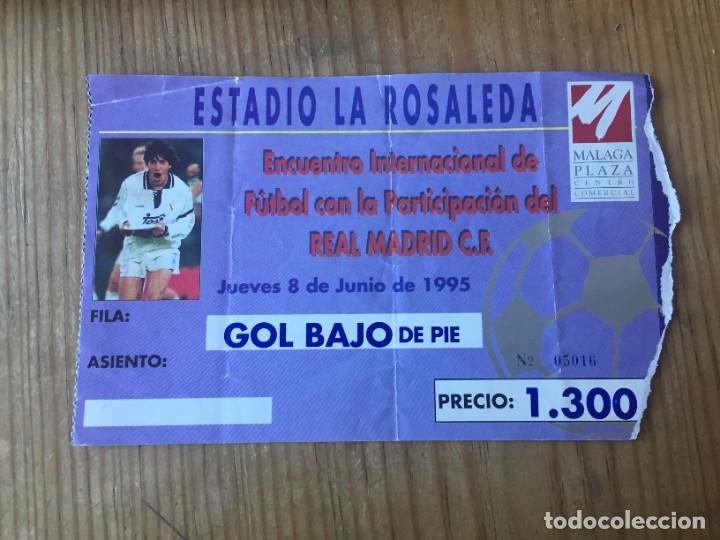 Coleccionismo deportivo: R13925 ENTRADA TICKET FUTBOL REAL MADRID KOBENHAVN COPENHAGUE (8-6-1995) IVAN ZAMORANO