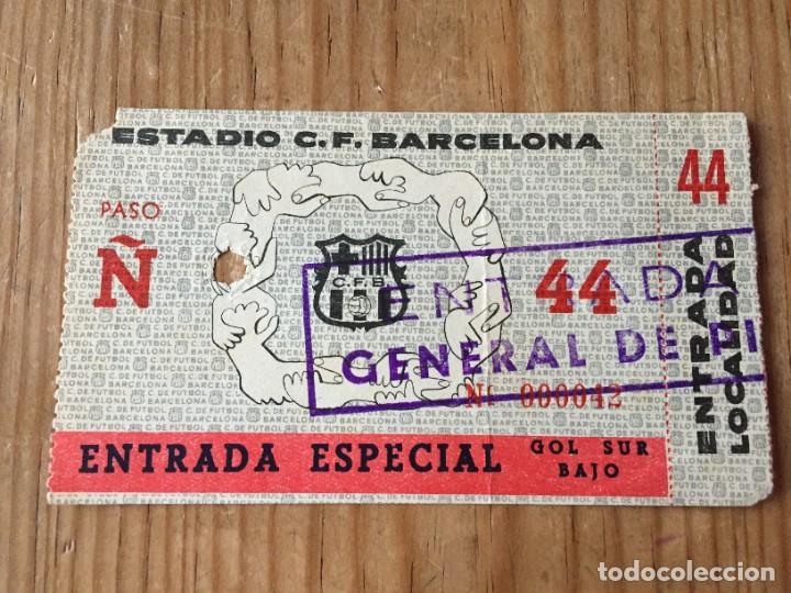 Coleccionismo deportivo: R13977 ENTRADA TICKET FUTBOL BARCELONA WOLVERHAMPTON WANDERERS COPA EUROPA 1959 1960