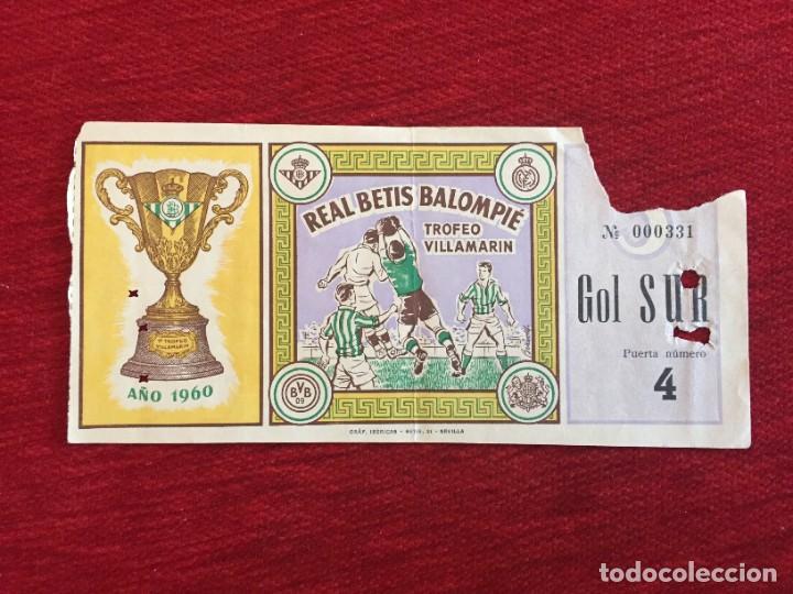 Collezionismo sportivo: R14345 ENTRADA TICKET I TROFEO VILLAMARIN (28-5-1960) MATCH 3 BORUSSIA DORTMUND 3-2 BOLTON WANDERERS