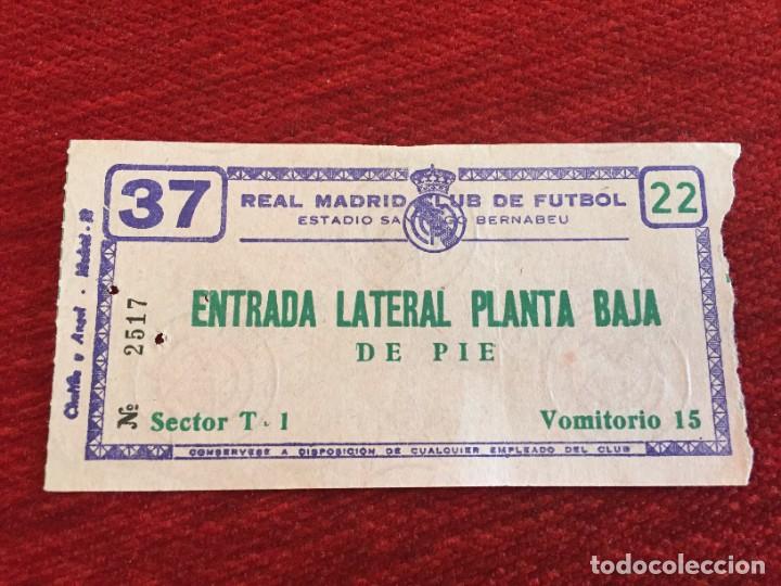 Collectionnisme sportif: R14352 ENTRADA TICKET FUTBOL REAL MADRID TSV 1860 MUNCHEN MUNICH COPA EUROPA 1966 1967