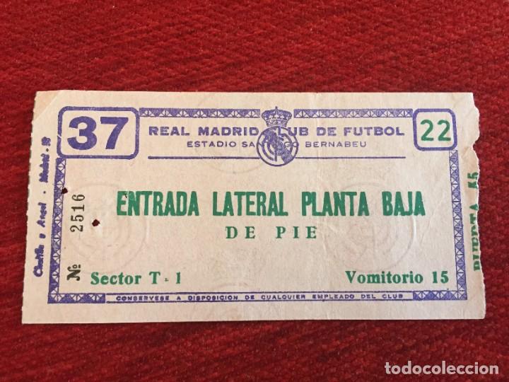 Collectionnisme sportif: R14353 ENTRADA TICKET FUTBOL REAL MADRID TSV 1860 MUNCHEN MUNICH COPA EUROPA 1966 1967