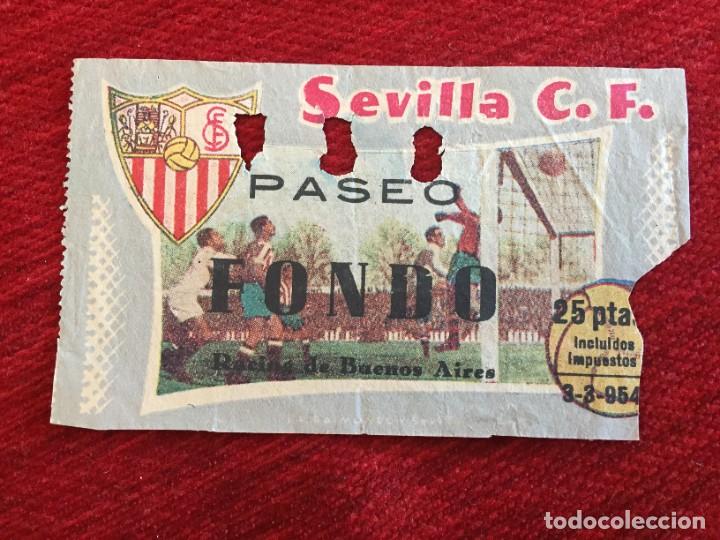 Collectionnisme sportif: R14357 ENTRADA TICKET FUTBOL SEVILLA RACING AVELLANEDA (3-3-1954) AMISTOSO