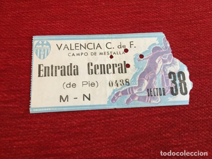 Collectionnisme sportif: R14431 ENTRADA TICKET FUTBOL VALENCIA ROMA COPA FERIAS UEFA 1962 1963
