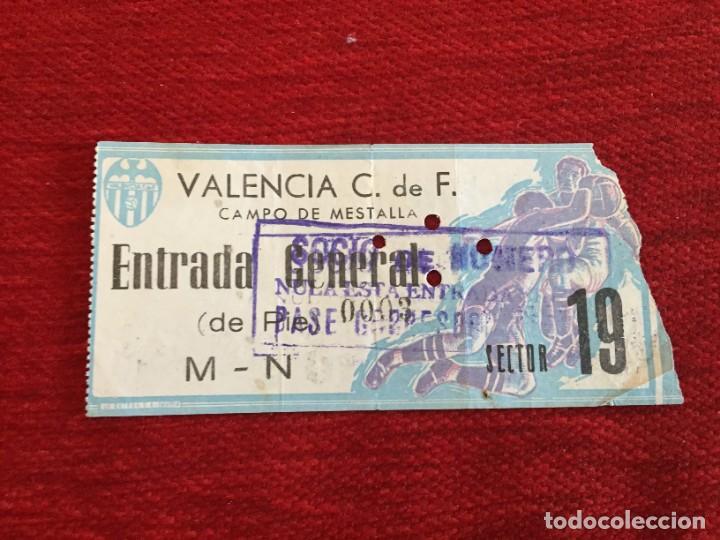 Sammelleidenschaft Sport: R14432 ENTRADA TICKET FUTBOL VALENCIA ROMA COPA FERIAS UEFA 1962 1963