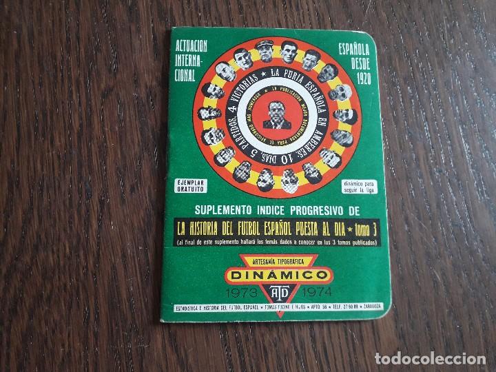 Sammelleidenschaft Sport: calendario din&aacute;mico de futbol, temporada 1973-1974, ejemplar gratuito.