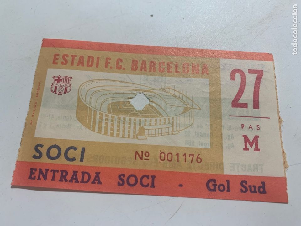Colecionismo desportivo: ENTRADA F.C. BARCELONA sportclub Trakia Plovdiv RECOPA DE EUROPA 16 septiembre 1981