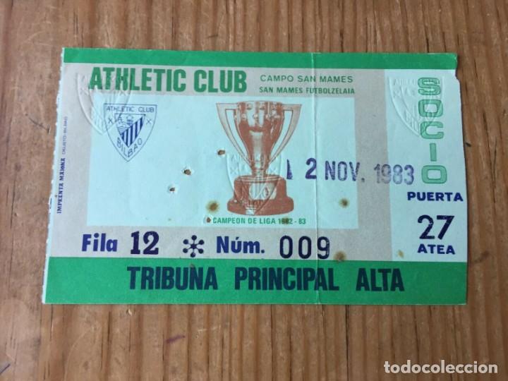 Collectionnisme sportif: R12877 ENTRADA Ticket Athletic Bilbao Liverpool COPA EUROPA 1983 1984