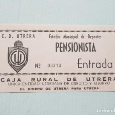 Coleccionismo deportivo: ENTRADA FUTBOL UTRERA BUEN ESTADO V2