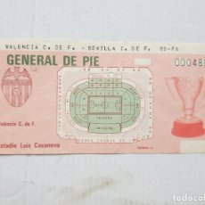 Coleccionismo deportivo: ENTRADA FUTBOL VALENCIA SEVILLA 85-86 V2