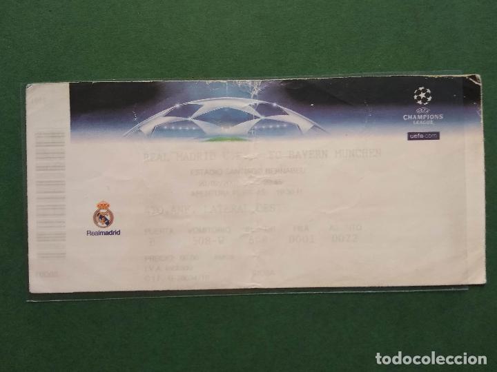 Sports collectibles: ENTRADA CHAMPIONS LEAGUE ESTADIO SANTIAGO BERNABEU REAL MADRID - BAYERN MUNCHEN MUNICH A&Ntilde;O 2007