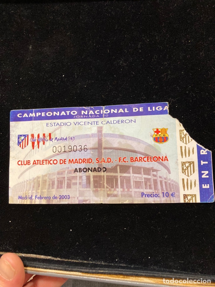 Coleccionismo deportivo: Entrada Atleti-barca - Foto 1