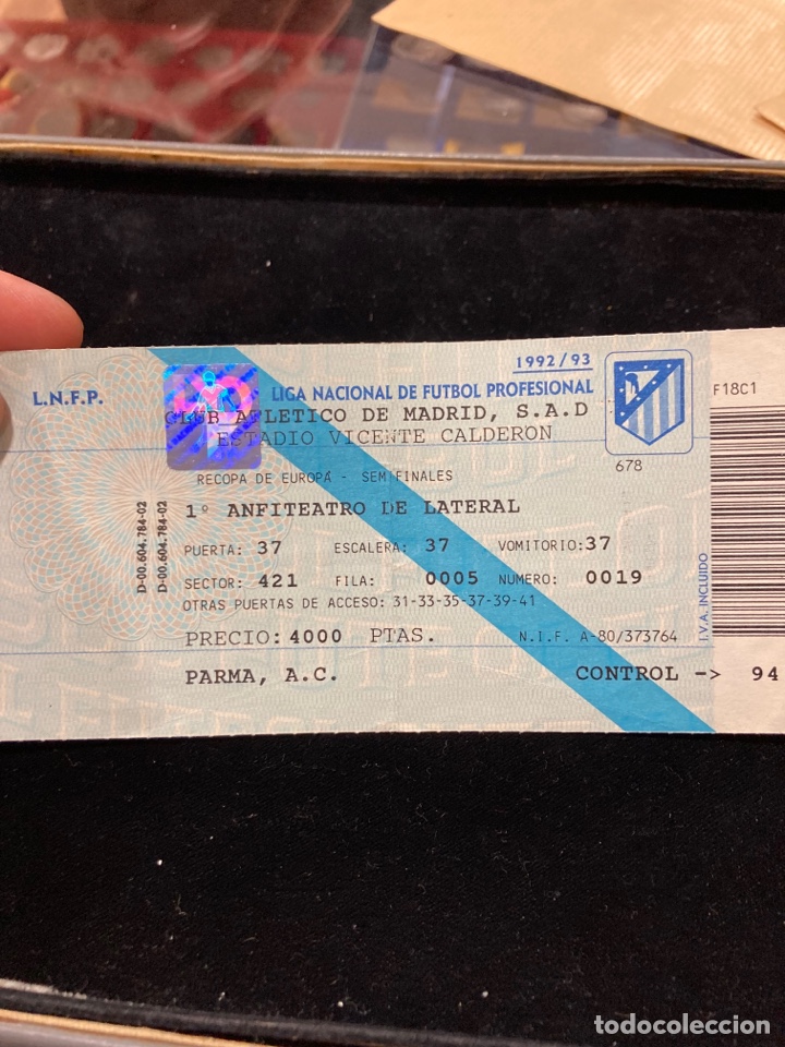 Coleccionismo deportivo: Semifinales de la recopa Atleti-Parma - Foto 1