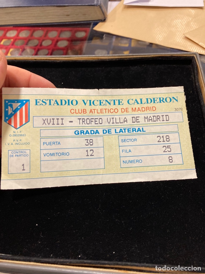Coleccionismo deportivo: Entrada trofeo villa de Madrid - Foto 1