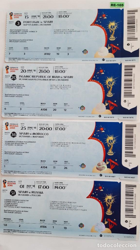 Coleccionismo deportivo: entradas de futbol-Mundial 2,018