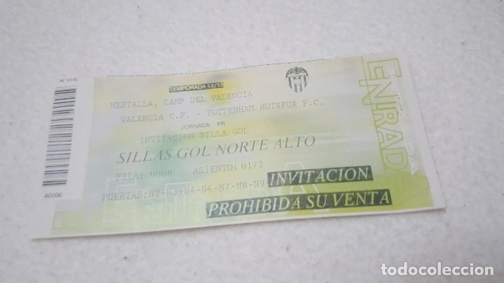 Coleccionismo deportivo: ENTRADA FUTBOL VALENCIA TOTTENHAM HOTSPUR TEMPORADA 12/13
