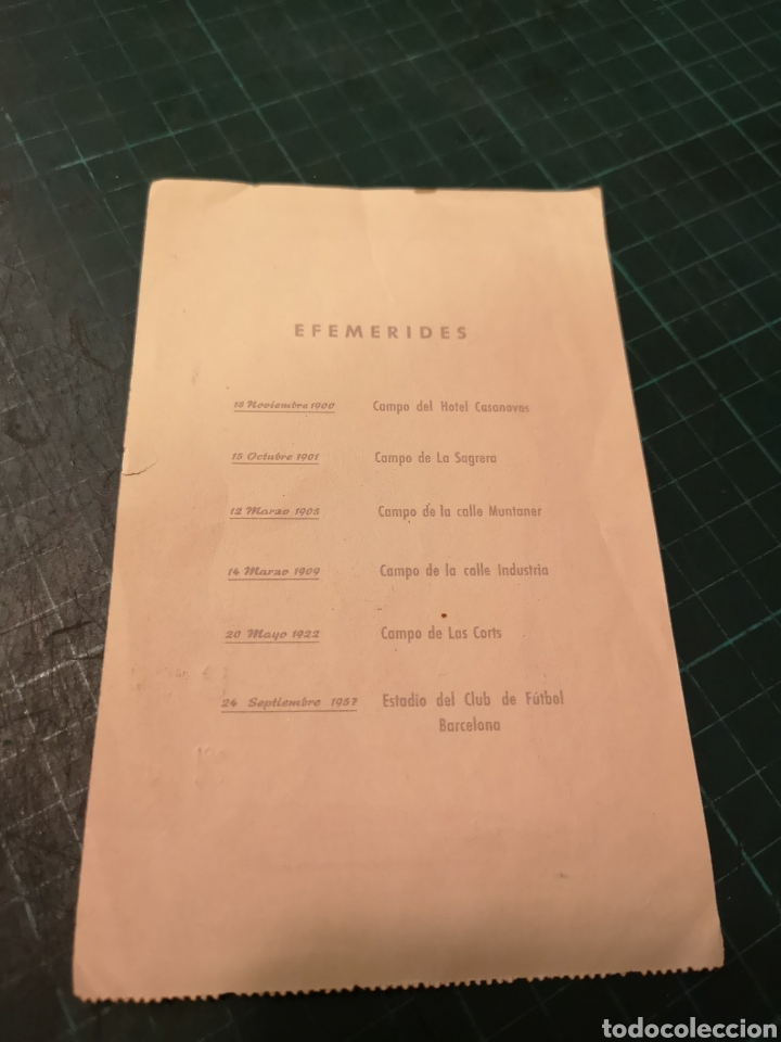 Coleccionismo deportivo: Entrada Barcelona 1957 - Foto 2