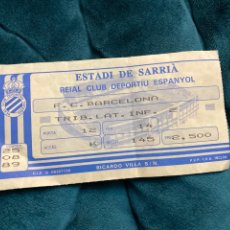 Coleccionismo deportivo: ENTRADA FUTBOL ESTADIO SARRIA R.C.D. ESPAÑOL