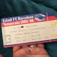 Coleccionismo deportivo: FUTBOL CLUB BARCELONA ENTRADA ORIGINAL ANTIGUA SEMIFINAL COPA EUROPA ABRIL 1986