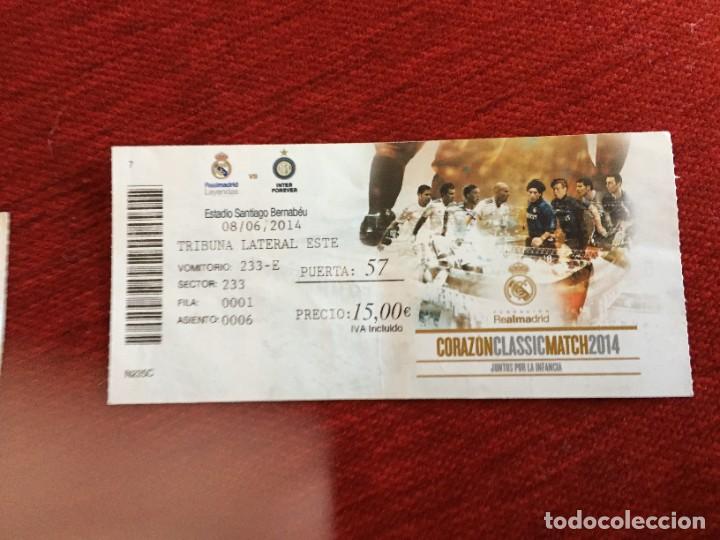 Coleccionismo deportivo: R15786 ENTRADA TICKET REAL MADRID INTERNAZIONALE INTER MILAN (8-6--2014) CORAZON CLASSIC MATCH