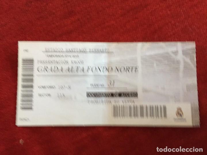 Coleccionismo deportivo: R15804 ENTRADA TICKET REAL MADRID PRESENTACION OFICIAL TONI KROOS 2014 ROOKIE