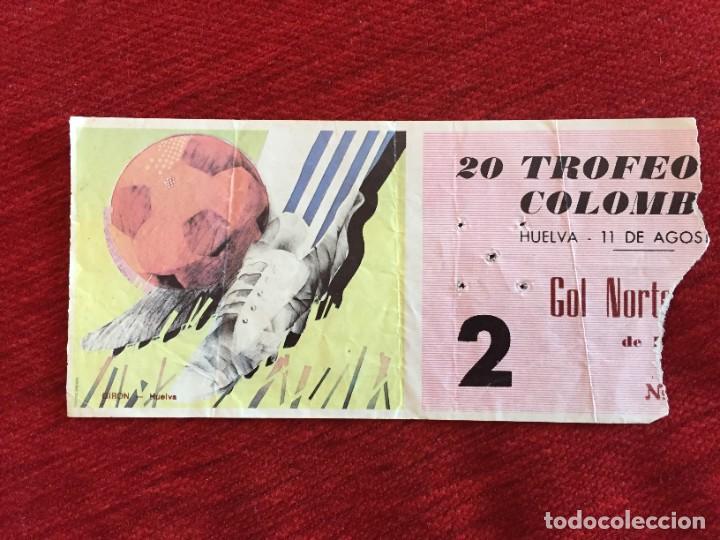 Coleccionismo deportivo: R16126 ENTRADA TICKET XX TROFEO COLOMBINO (11-8-1984) MATCH 2 REAL BETIS 3-2 MALAGA