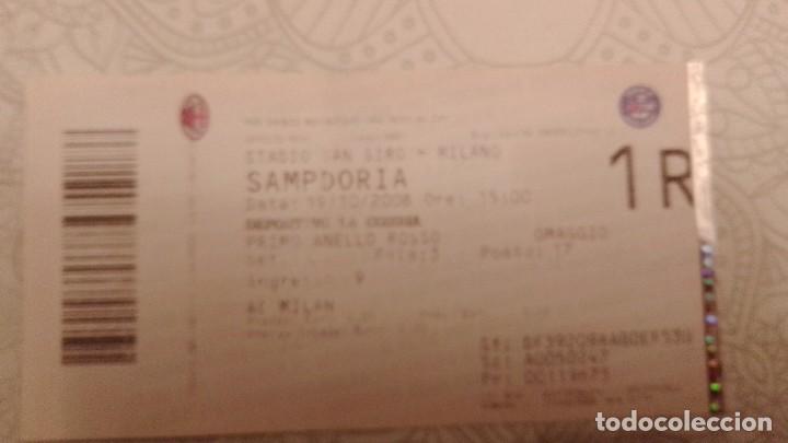 Sammelleidenschaft Sport: Entrada Sampdoria Deportivo de la Coru&ntilde;a Milan 19/10/2008