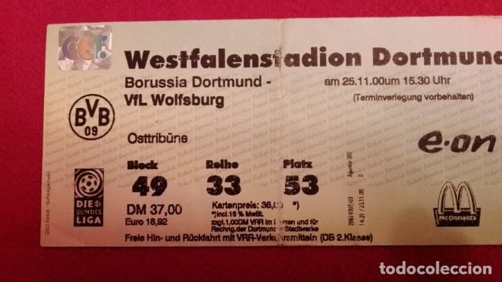Sammelleidenschaft Sport: Entrada Borussia Dortmund/ Wfl Wolfsburg 25/11/00