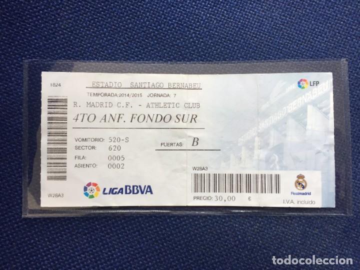 Sammelleidenschaft Sport: R16877 ENTRADA TICKET REAL MADRID ATHLETIC BILBAO LIGA 2014 2015 HAT TRICK CRISTIANO RONALDO