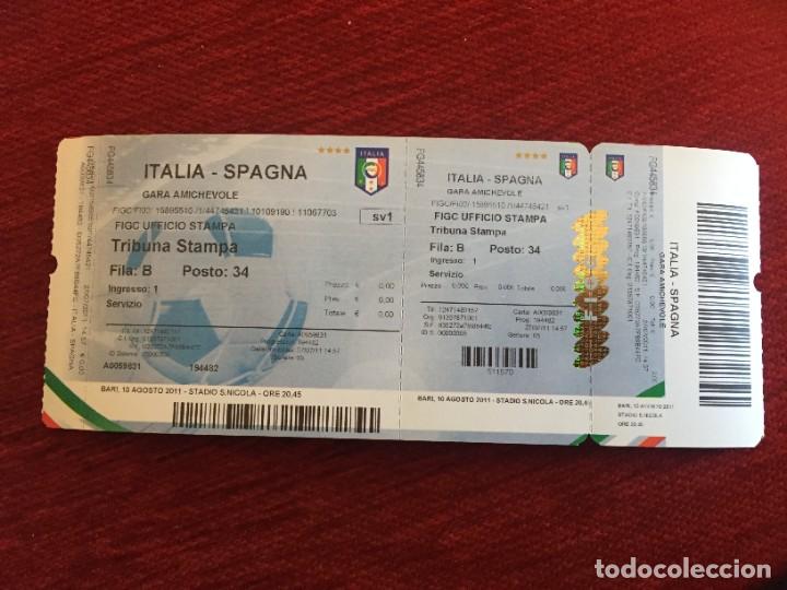 Sammelleidenschaft Sport: R17153 ENTRADA TICKET FUTBOL ITALIA 2-1 ESPA&Ntilde;A (10-8-2011)ROSSI PIRLO INIESTA DEBUT THIAGO ALCANTARA
