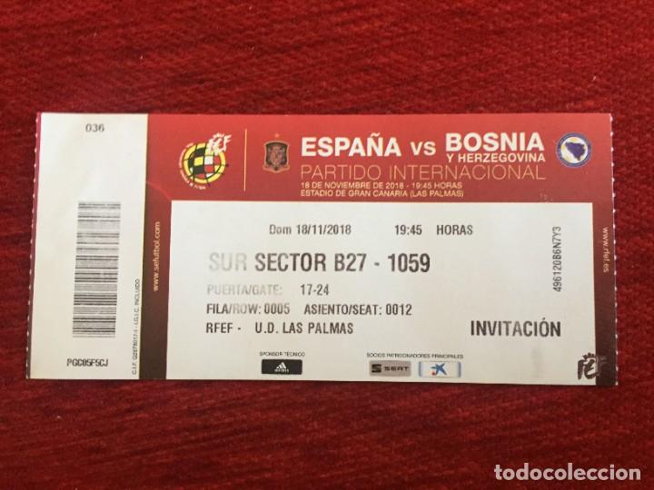 r17277 entrada ticket futbol españa 1-0 - Compra venta en todocoleccion
