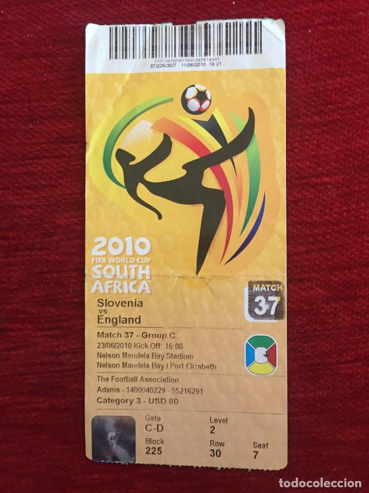 Collectionnisme sportif: R17313 ENTRADA TICKET FUTBOL MUNDIAL ALEMANIA (19-6-2006) ESLOVENIA INGLATERRA MATCH 37