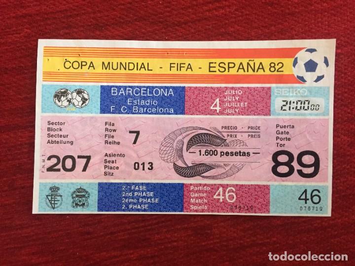 Coleccionismo deportivo: R17313 ENTRADA TICKET FUTBOL MUNDIAL ESPA&Ntilde;A (4-7-1982) POLONIA UNION SOVIETICA RUSIA MATCH 46