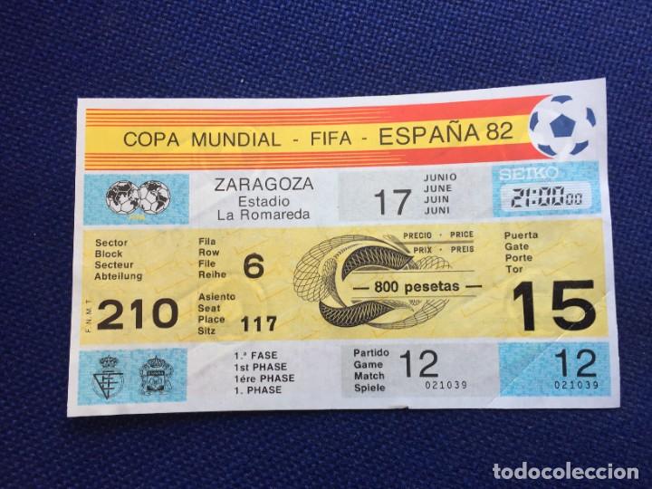 Coleccionismo deportivo: R17400 ENTRADA TICKET MUNDIAL ESPA&Ntilde;A 1982 WC 82 YUGOSLAVIA IRLANDA DEL NORTE MATCH 12