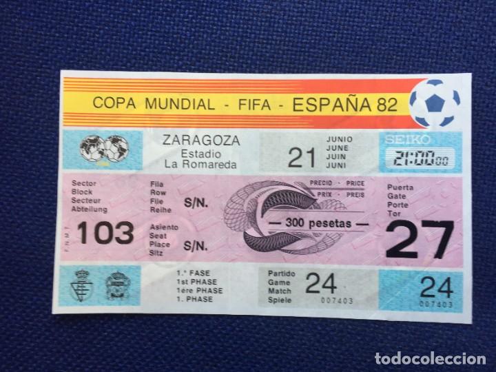 Coleccionismo deportivo: R17407 ENTRADA TICKET MUNDIAL ESPA&Ntilde;A 1982 WC 82 HONDURAS IRLANDA DEL NORTE MATCH 24