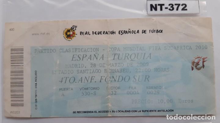 Coleccionismo deportivo: Seleccion de Espa&ntilde;a-S.Turquia (NT-372)