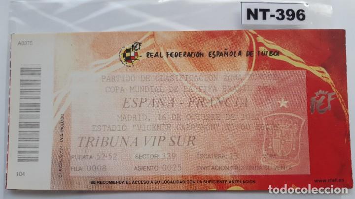 Coleccionismo deportivo: Seleccion de Espa&ntilde;a-S.Francia (NT-396)