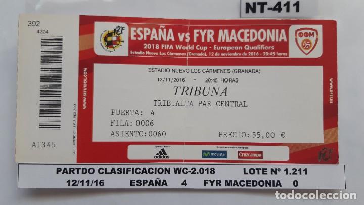 Coleccionismo deportivo: Seleccion de Espa&ntilde;a-S.Macedonia (NT-411)