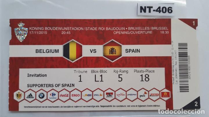 Coleccionismo deportivo: Seleccion de Belgica-S.Espa&ntilde;ola (NT-406)