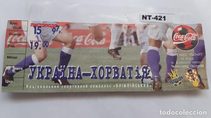 Coleccionismo deportivo: Seleccion de Ucrania--S.Croacia (NT-421)