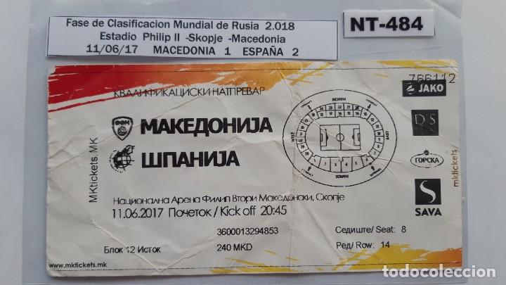 Coleccionismo deportivo: Seleccion de Macedonia--S.Espa&ntilde;a (NT-484)