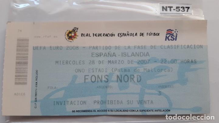 Coleccionismo deportivo: Seleccion de Espa&ntilde;a--S.Islandia (NT-537)