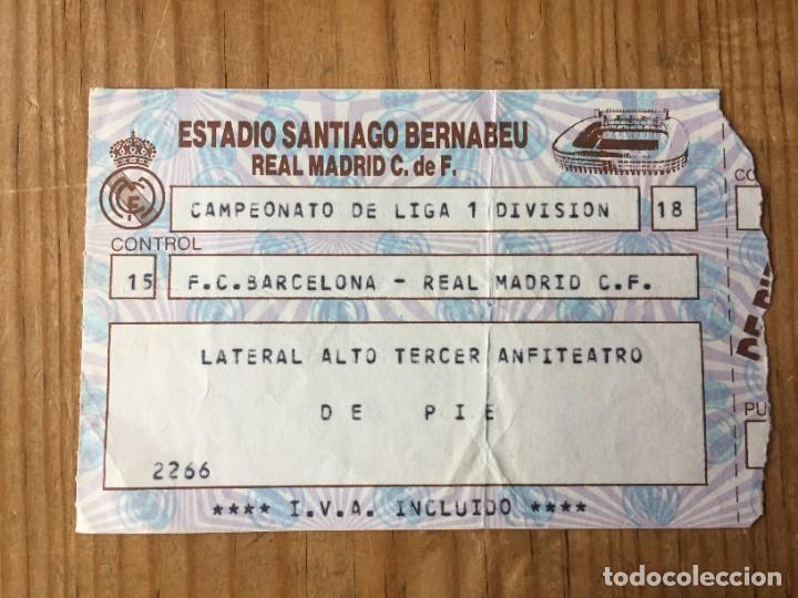 Coleccionismo deportivo: R17567 ENTRADA TICKET FUTBOL REAL MADRID 3-1 BARCELONA (8-3-1986) LIGA