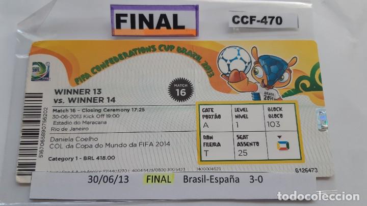 Coleccionismo deportivo: Copa Confederaciones FINAL 2.013 (CCF-470)